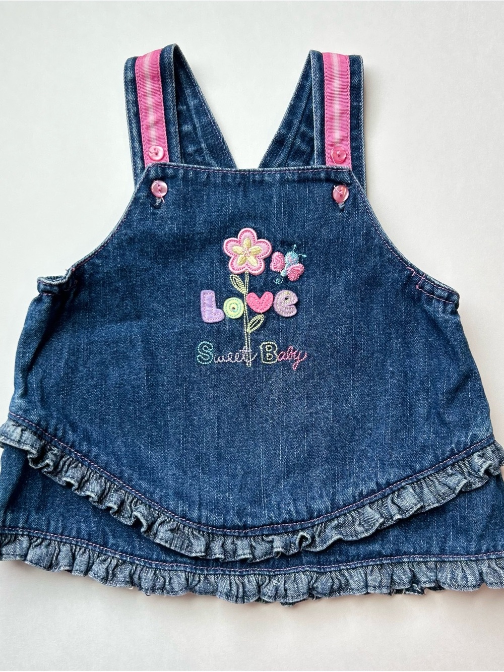 Vintage kids play denim dress